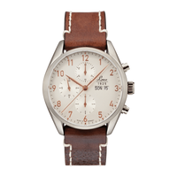 Laco Chronographs Chicago / Stainless Steel / White (861586)