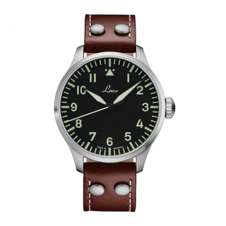 Laco - 861688.2  Pilot Watch Basic Augsburg Stainless Steel / Black