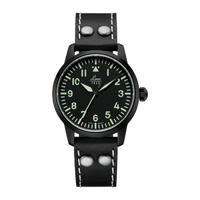 Laco Pilot Watch Basic Aachen Stainless Steel / Black (861800)