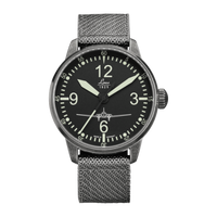 Laco Pilot Watch Special Models JU / Stainless steel / Black (861901)