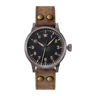 Laco - 861931  Pilot Watch Original Münster Erbstück Stainless Steel / Black