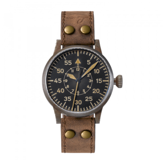 Laco - 861936  Pilot Watch Original Leipzig Erbstück Stainless Steel / Black