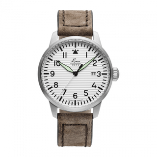 Laco - 861971  Pilot Watch Special Models Basel / Stainless Steel / White