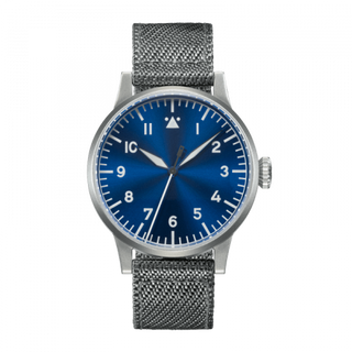 Laco - 862081  Pilot Watch Original Münster Blaue Stunde Stainless Steel / Blue