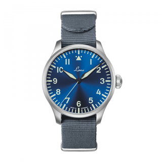 Laco - 862100  Pilot Watch Original Augsburg Blaue Stunde Stainless Steel / Blue