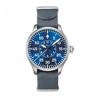 Laco - 862101  Pilot Watch Original Aachen Blaue Stunde Stainless Steel / Blue