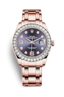 Rolex Datejust Pearlmaster 34 Everose Diamond / Paved Roman (86285-0004)