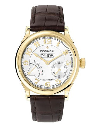 Pequignet - 9001438CG  Paris Royal Yellow Gold / Brown Strap