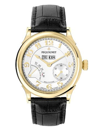 Pequignet - 9001438CN  Paris Royal Yellow Gold / Black Strap