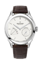 Pequignet Rue Royale Moonphase Yellow Gold / Silver / Brown Alligator (9010133CG)