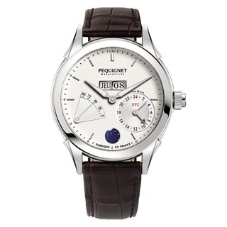 Pequignet - 9010933CG  Rue Royale GMT Stainless Steel / Silver