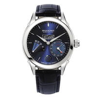 Pequignet Rue Royale GMT Stainless Blue / Fabric (9010973CB)