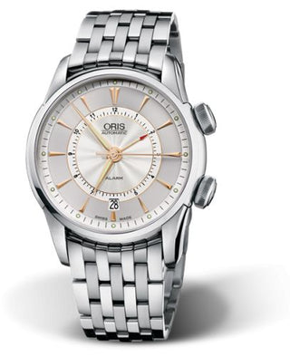 Oris - 01 908 7607 4051-Set MB  Artelier Alarm Stainless Steel / Silver / Bracelet