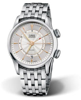 Oris Artelier Worldtimer 42.5 Stainless Steel / Silver (01 908 7607 4051-Set MB)