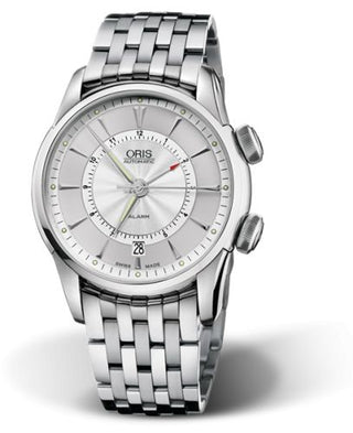 Oris - 01 908 7607 4091-Set MB  Artelier Alarm Stainless Steel / Silver / Bracelet