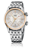 Oris - 01 908 7607 6351-Set MB  Artelier Alarm Stainless Steel - Rose Gold / Silver / Bracelet