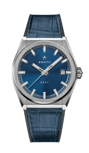 Zenith - 95.9000.670/51.R584  Defy Classic Titanium / Blue / Alligator