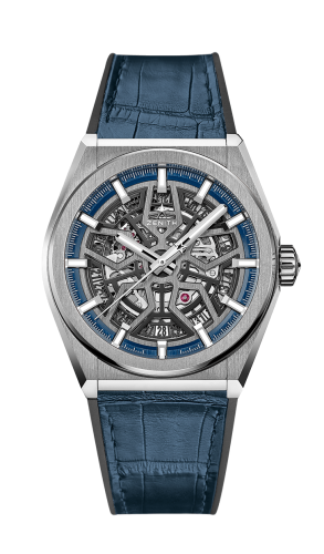 Zenith - 95.9000.670/78.R584  Defy Classic Titanium / Skeleton / Alligator