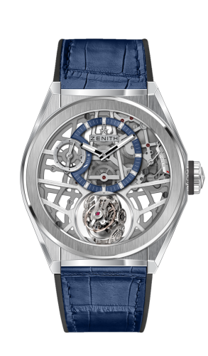 Zenith - 95.9000.8812/78.R584  Defy Zero G Titanium / Skeleton / Alligator