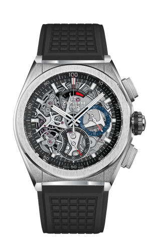 Zenith - 95.9000.9004/78.R782  Defy El Primero 21 Titanium / Skeleton / Rubber