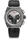 Zenith - 95.9001.9004/01.R582  Defy El Primero 21 Titanium / Silver Panda / Alligator