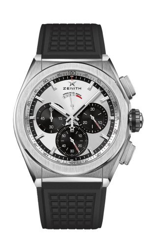 Zenith - 95.9001.9004/01.R782  Defy El Primero 21 Titanium / Silver Panda / Rubber