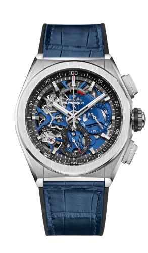 Zenith - 95.9002.9004/78.R584  Defy El Primero 21 Titanium / Skeleton / Alligator