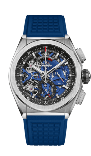 Zenith - 95.9002.9004/78.R590  Defy El Primero 21 Titanium / Skeleton / Rubber