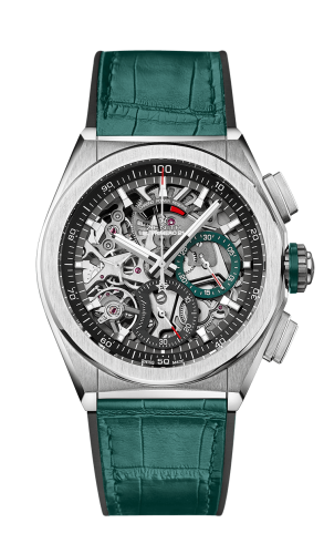 Zenith - 95.9004.9004/78.R589  Defy El Primero 21 Titanium / Skeleton / Alligator / Vendôme Limited Edition