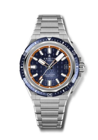 Zenith - 95.9601.3620/51.I301  Defy Extreme Diver Titanium / Blue