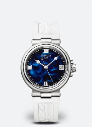 Breguet - 9517ST/E2/584  Marine Dame 9517 Stainless Steel / Blue / Rubber