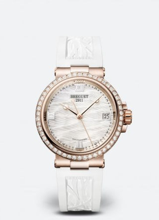 Breguet - 9518BR/52/584/D000  Marine Dame 9518 Rose Gold - Diamond / MOP  / Rubber