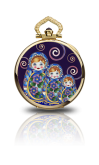 Patek Philippe - 982/130J   Pocket Watch Lepine Power Reserve Yellow Gold / Matryoshka Dolls