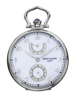 Patek Philippe Pocket Watch Lepine White Gold / View of Geneva (982/132G)