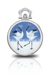 Patek Philippe - 982/143G  Pocket Watch Lepine Power Reserve White Gold / Japanese Crane