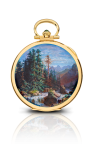 Patek Philippe - 982/172J  Pocket Watch Lepine Power Reserve Yellow Gold / Mountain Landscape