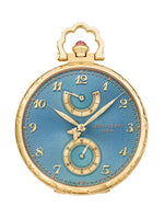 Patek Philippe Pocket Watch Lepine Power Reserve White Gold / Kingfisher (982/182J)