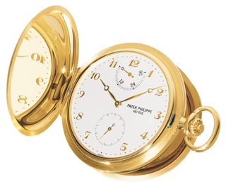 Patek Philippe - 983J-001  Pocket Watch Savonette Power Reserve Yellow Gold / Silver