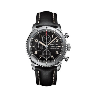 Breitling - A13316101B1X2  Aviator 8 Chronograph 43 Stainless Steel / Black / Calf / Folding