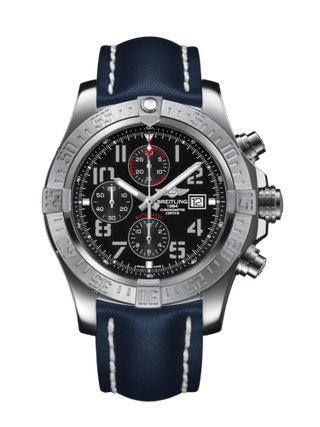 Breitling - A1337111/BC28/101X/A20BA.1  Super Avenger II Stainless Steel / Volcano Black / Calf / Pin