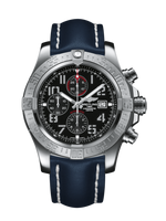 Breitling Super Avenger II Stainless Steel / Volcano Black / Military / Pin (A1337111/BC28/101X/A20BA.1)