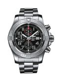 Breitling - A13371111B2A1  Super Avenger II Stainless Steel / Volcano Black / Bracelet