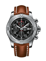 Breitling Super Avenger II Stainless Steel / Volcano Black / Calf / Pin (A1337111/BC28/440X/A20D.1)