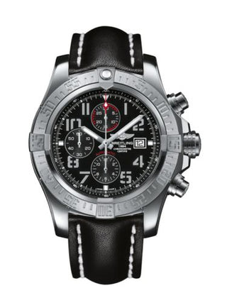 Breitling - A1337111/BC28/441X/A20BA.1  Super Avenger II Stainless Steel / Volcano Black / Calf / Pin