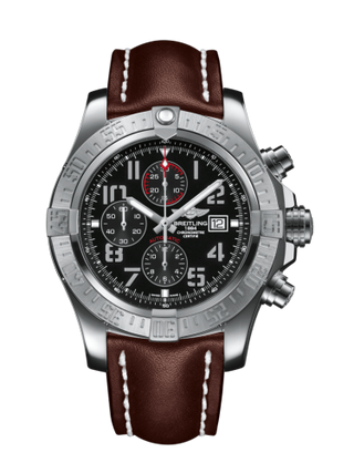 Breitling - A1337111/BC28/443X/A20BA.1  Super Avenger II Stainless Steel / Volcano Black / Calf / Pin