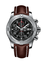 Breitling Super Avenger II Stainless Steel / Volcano Black / Calf / Pin (A1337111/BC28/443X/A20BA.1)