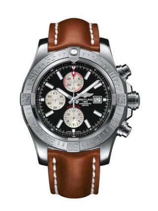 Breitling - A1337111/BC29/439X/A20BA.1  Super Avenger II Stainless Steel / Volcano Black / Calf / Pin