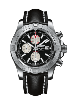 Breitling - A1337111/BC29/441X/A20BA.1  Super Avenger II Stainless Steel / Volcano Black / Calf / Pin