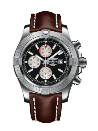 Breitling - A1337111/BC29/443X/A20BA.1  Super Avenger II Stainless Steel / Volcano Black / Calf / Pin