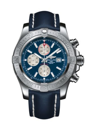 Breitling - A1337111/C871/101X/A20BA.1  Super Avenger II Stainless Steel / Mariner Blue / Calf / Pin